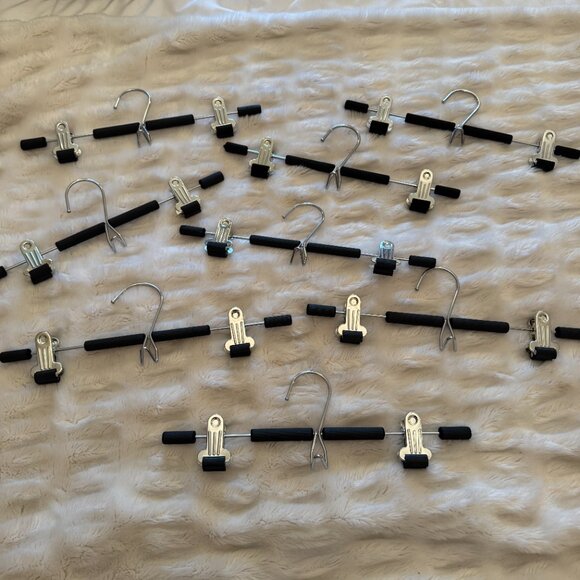 Black Skirt / Pant Hangers - Set of 8 - Picture 5 of 5